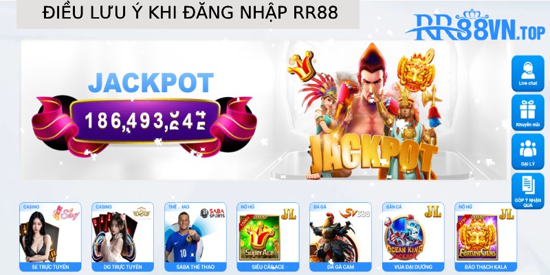 đăng nhập rr88 lưu ý