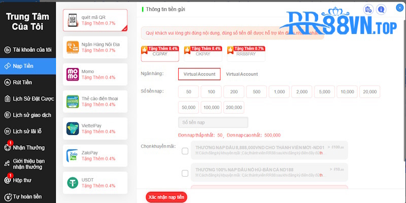 nạp tiền rr88 qr